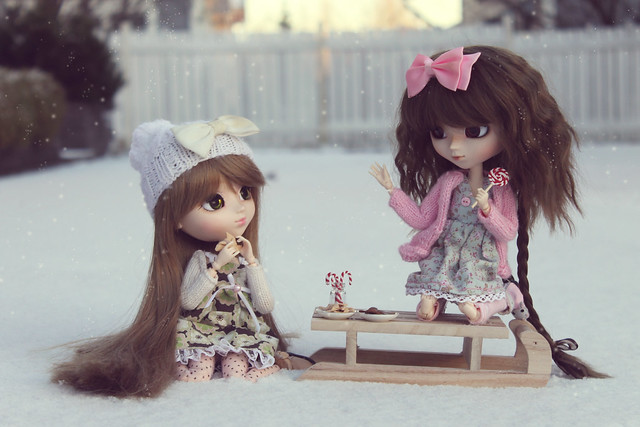 girls' little wintry picnic ❄