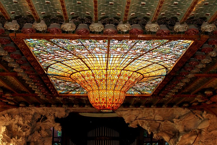 Palau de la Música Catalana. Interior.