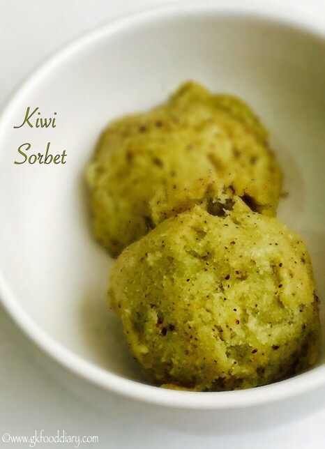 Kiwi Sorbet Recipe for Toddlers and Kids3