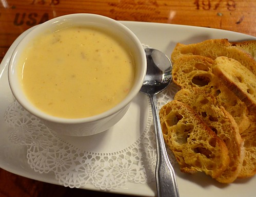 Lobster Bisque with Crostini