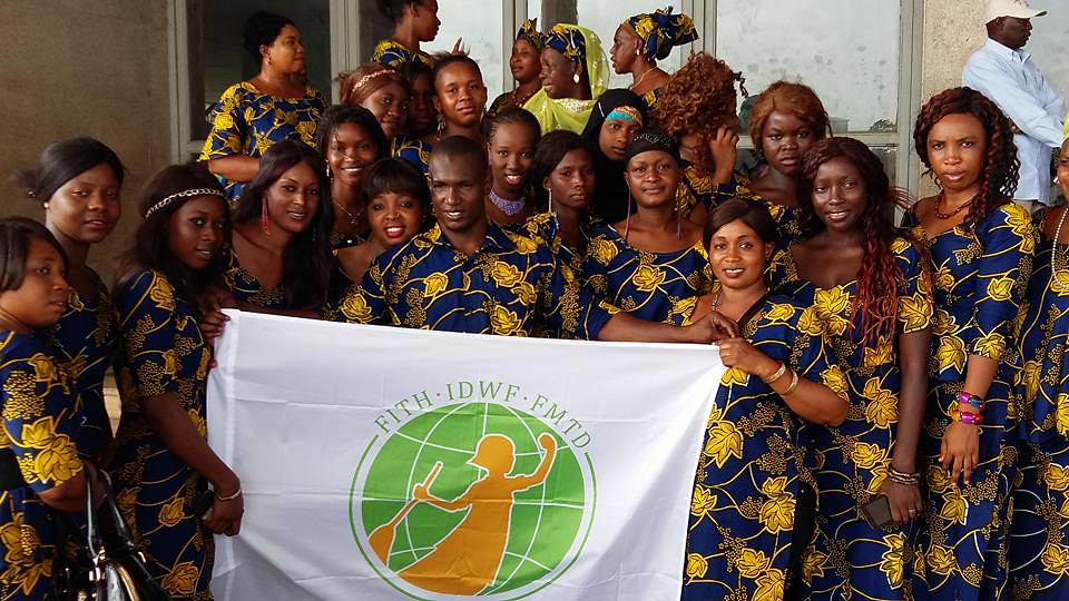 2016-3-8 Guinee: SYNEM domestic workers union met the First Lady of the country and demanded the ratification of C189