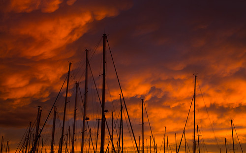 morning red clouds sunrise boats cloudy tasmania redsky mast yachts hobart masts sandybay