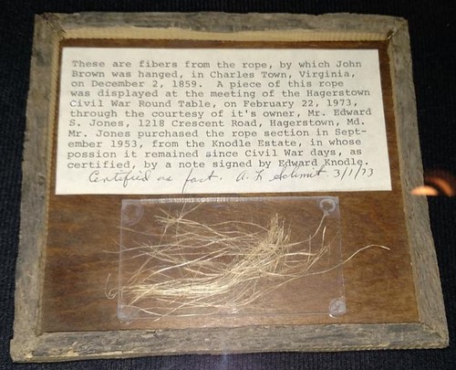 Fibers from the rope by which John Brown was hanged2