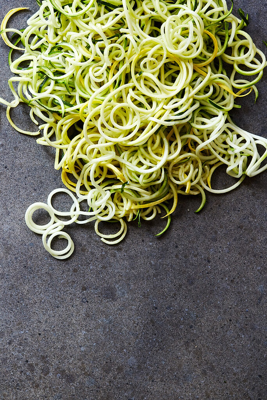 Grain-free Basil and Mint Zucchini "Noodles"