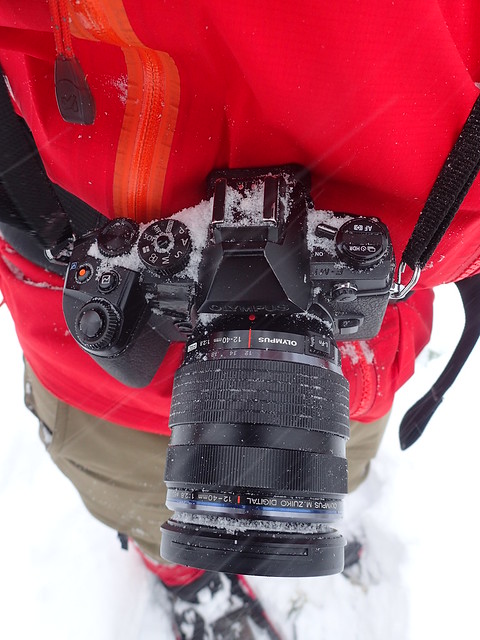 Snowy Olympus OM-D E-M1 camera