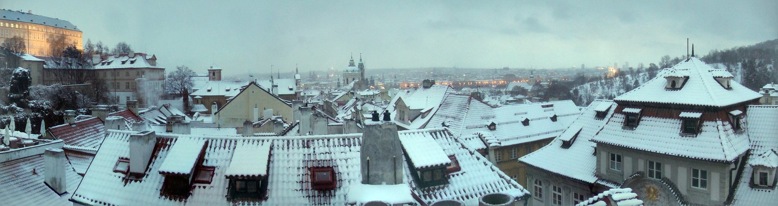 Prague in snow - 1