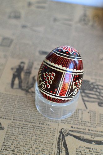 Handcrafted Pysanka (or Ukranian Egg Dyeing)