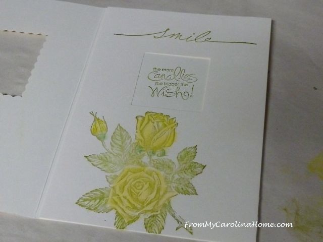 Tri-Fold Birthday Card tutorial at From My Carolina Home