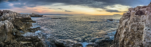 sunset panorama rocks sicily photomerge sicilia milazzo seapanorama sonyalphaitalia selp1650 sonyalpha5100