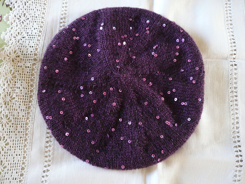 Purple beret top