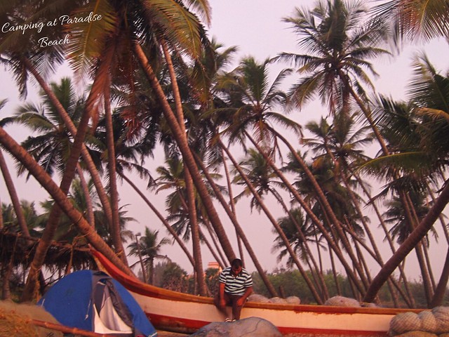 Camping at Paradise Beach, Pondicherry