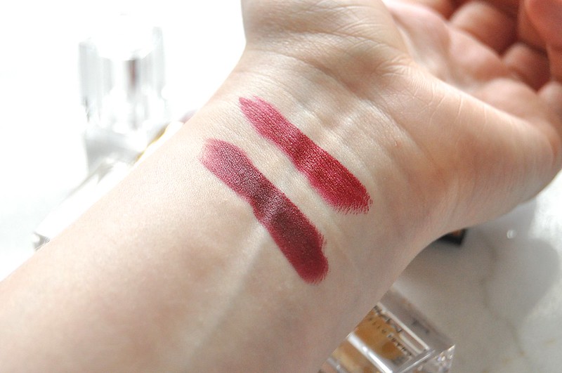 Mac x Charlotte Olympia lipstick and mirror swatch