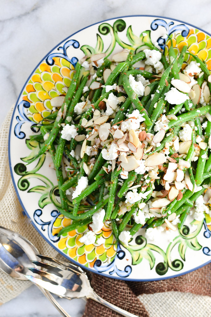 Haricot Verts with Goat Cheese and Almonds | Things I Made Today
