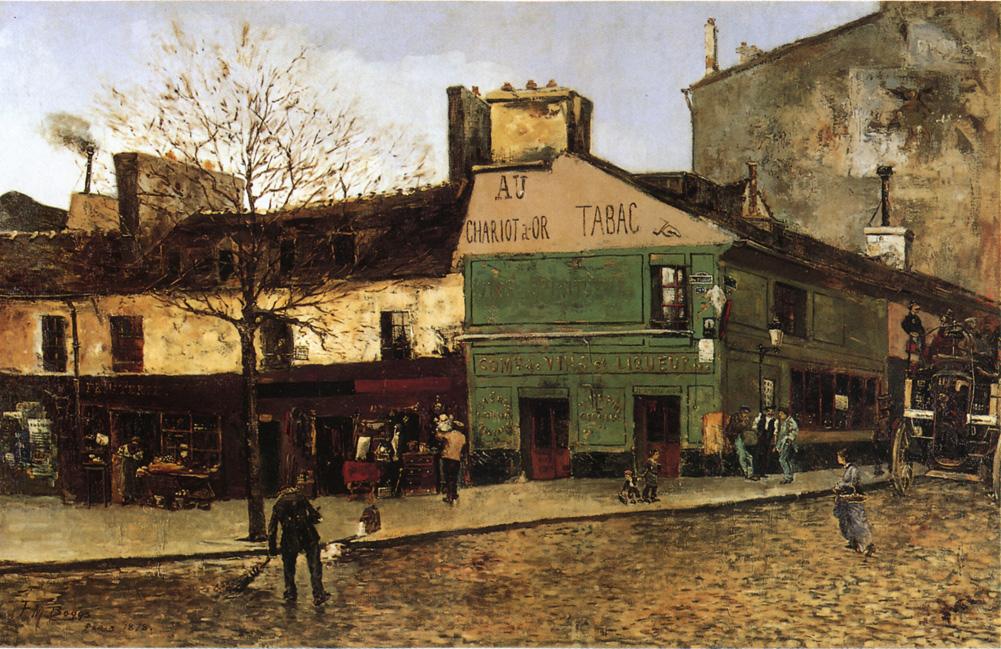 Street Scene in Paris by Frank Myers Boggs - 1878