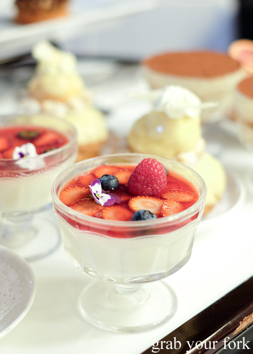 Vanilla pudding at the Mayfair Hotel Mayflower Restaurant, Adelaide