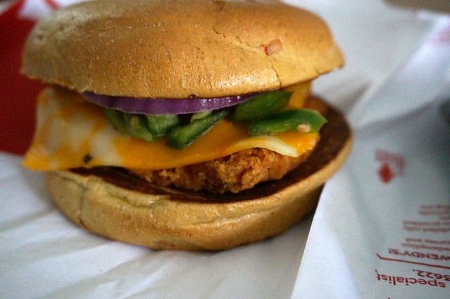 Wendys Burger Closeup