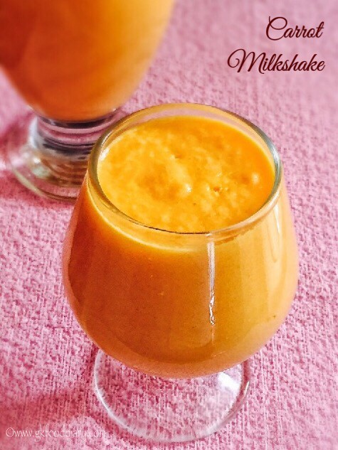 Carrot Milkshake Recipe for Toddlers and Kids1