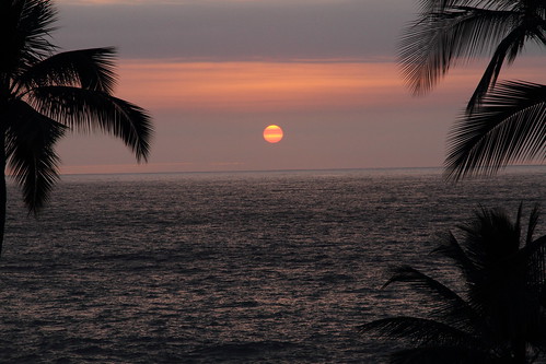 ocean sunset beach water hawaii