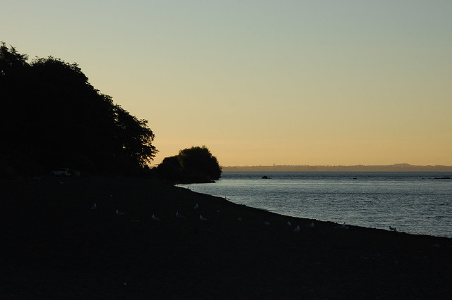 Sunset over Lago Llanquihue, near Puerto Varas, Chile