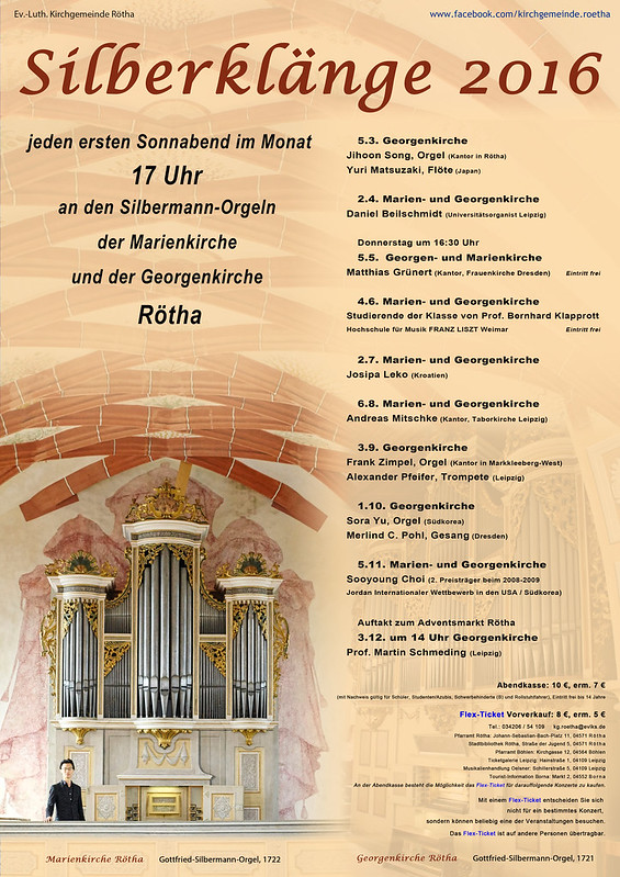 Gottfried Silbermann-Orgel in der St. Georgenkirche Rötha