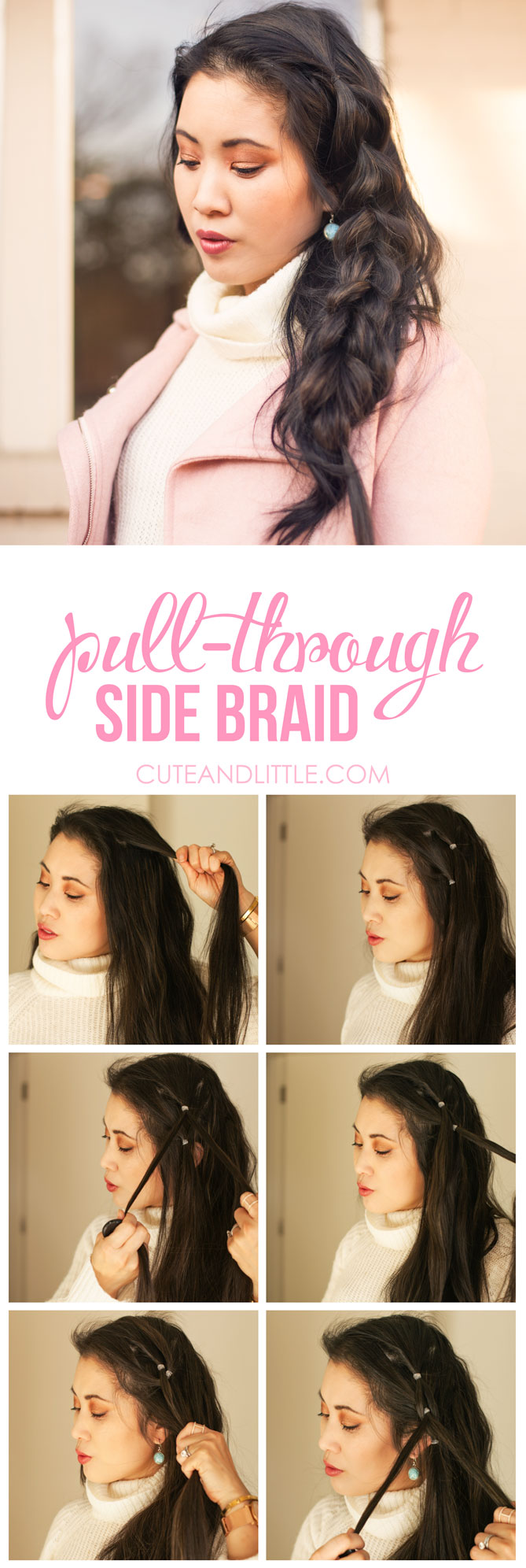 pull-through side braid tutorial #RethinkColour