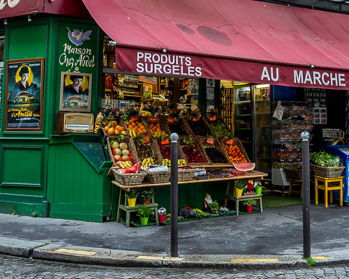 Amelie's grocery store in Montmartre