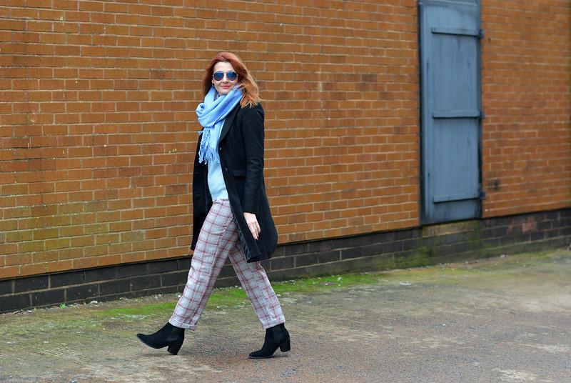 Styling a classic black wool coat | with pattern, colour and texture | Not Dressed As Lamb