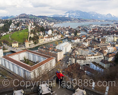 Town of Lucerne, Central Switzerland