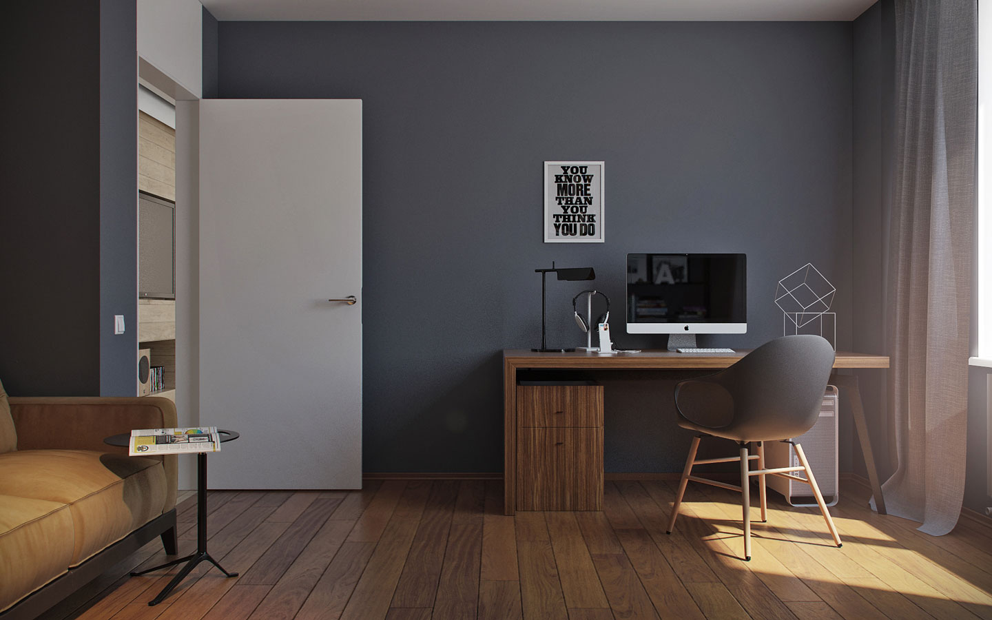 dark-gray-home-office-design
