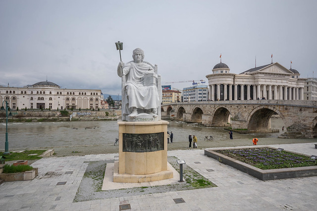 Justinian I monument, Skopje