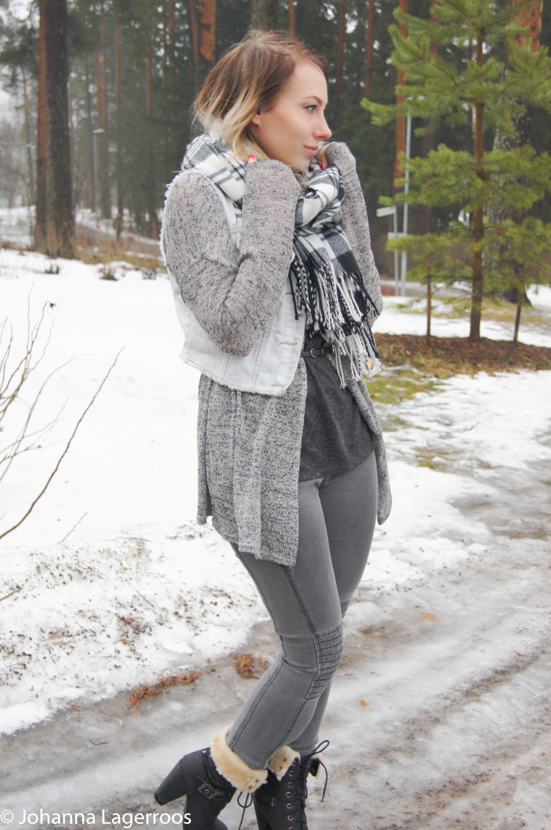 layered winter outfit