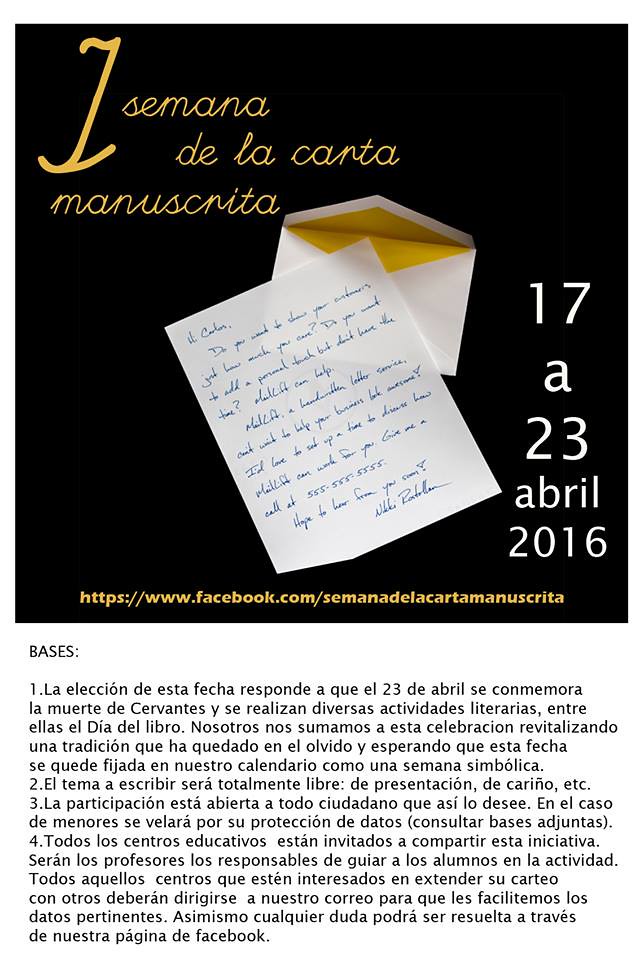 II Semana de la Carta Manuscrita - (del 17 al 23 de Abril de 2017) 24775895949_fa3c7324b0_b