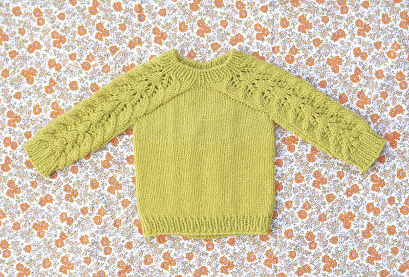 Bloomsbury Baby Sweater + Bobble Bonnet