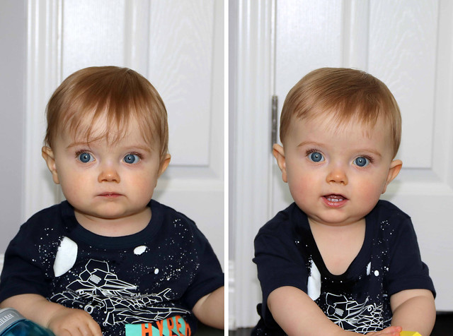 First haircut before and after