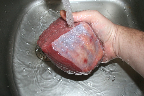 17 - Rindfleisch waschen / Wash beef