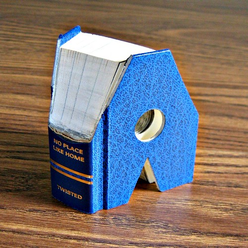 Altered Book Sculpture - Letter A