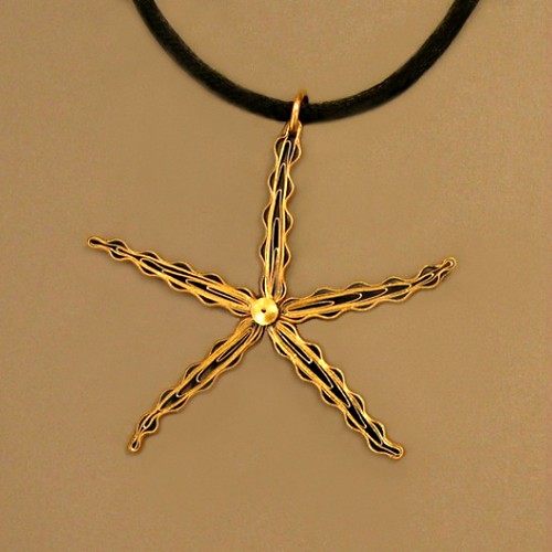 Quilled Starfish Necklace