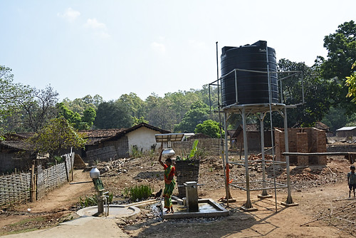 Solar water unit at Salohi village in Sarda panchayat
