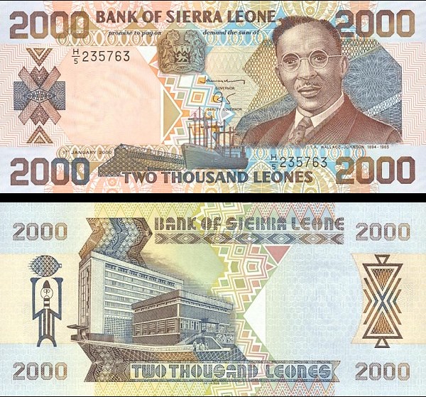 2000 Leones Sierra Leone 2000 P25