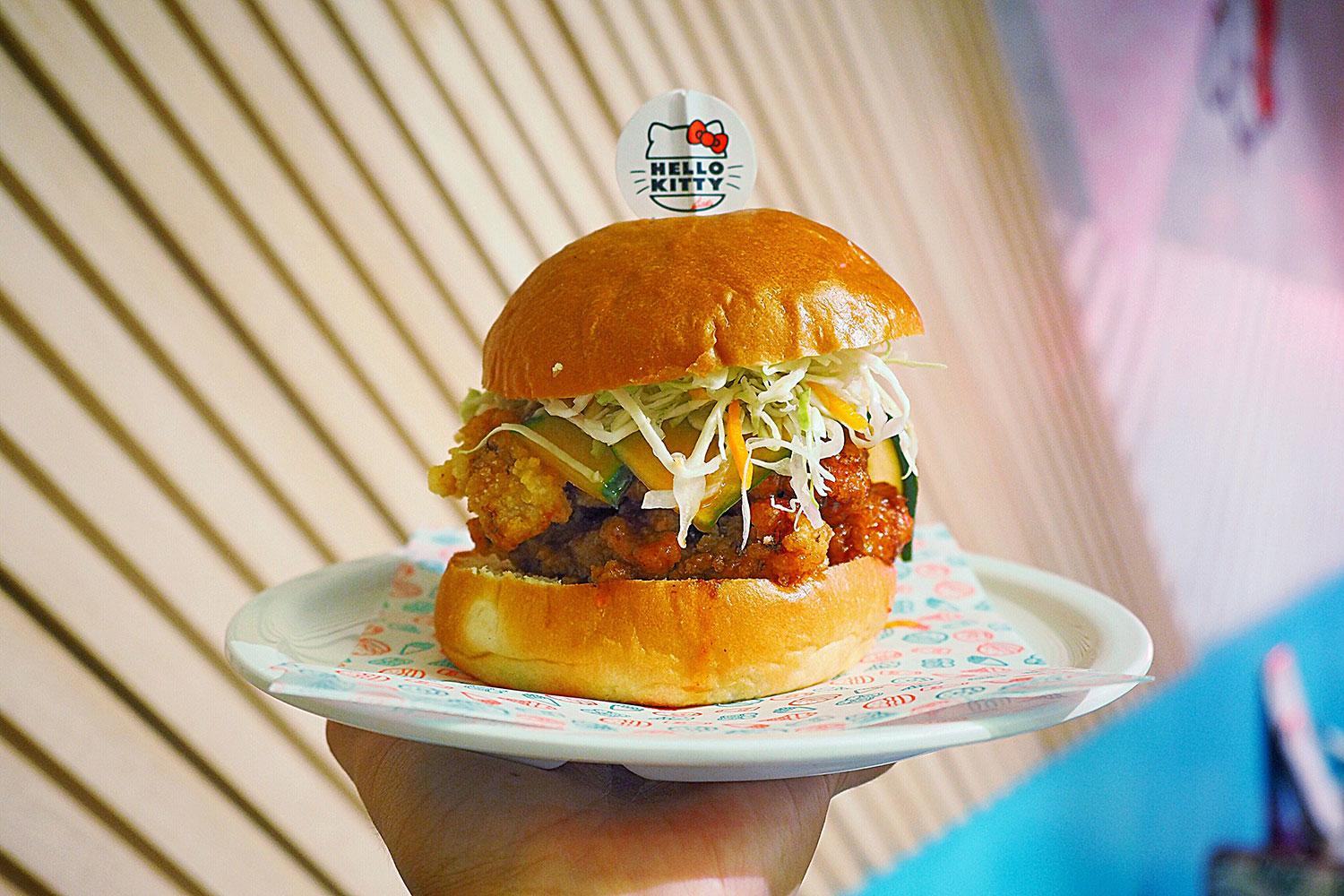 Gee Gee Burger, $12: Hello Kitty Diner, Chatswood. Sydney Food Blog Review