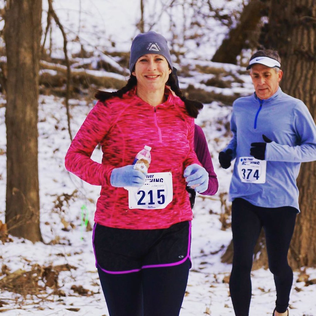 Midway through Saturday's Frozen Feet half marathon and loving the snowy scenery. My first half since last January and one of my slowest, but the running fitness (and enjoyment) is coming back. #running #halfmarathon #frozenfeet