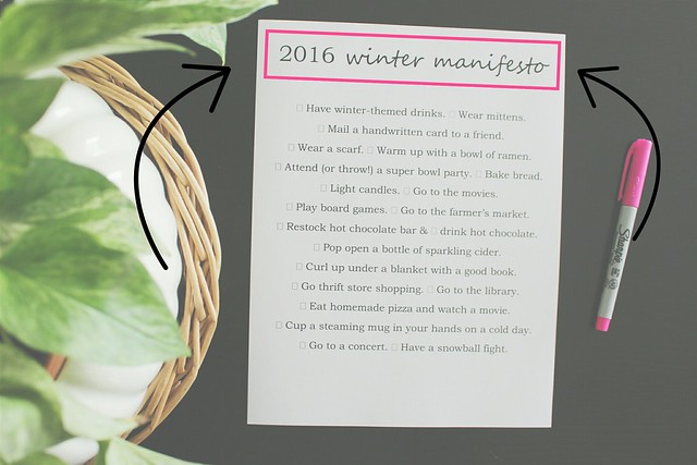 2016 winter manifesto