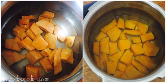Sweet Potato Kheer Recipe for Babies, toddlers and Kids - step 1