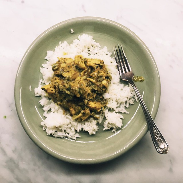 This chicken korma might be one of the best things to ever emerge from my kitchen. Thanks, @azizansari for sharing this with all of us. I made a few tweaks - we inhaled it tonight.