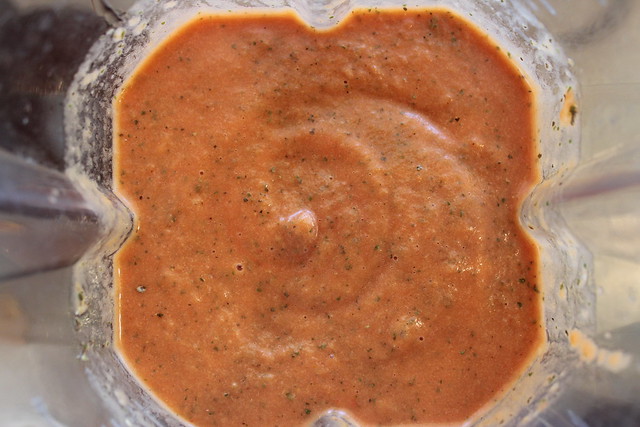 Blend on Variable Speeds 7-10 until Sauce is Smooth.