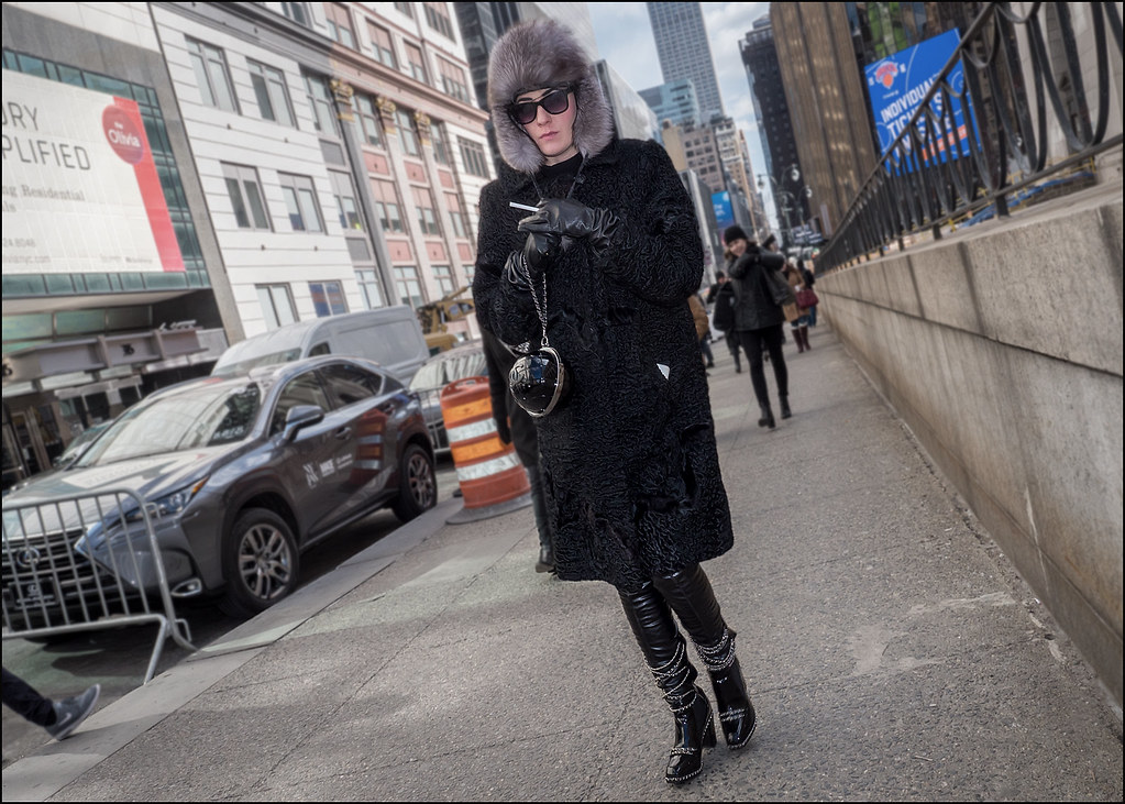 On West 33rd St.  NYFW 2-2016