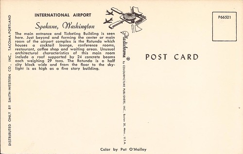 washington airport spokane postcard geg spokaneinternationalairport