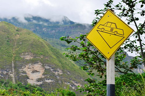 mountain peru southamerica landscape grade roadside gocta northernandes