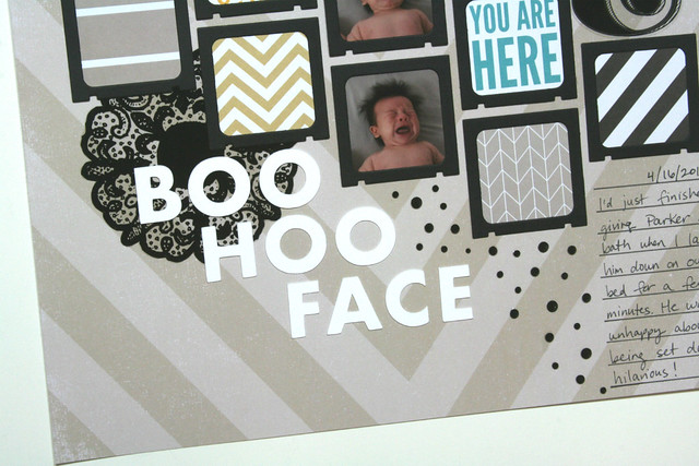 Parker's Boo Hoo Face Layout | shirley shirley bo birley Blog