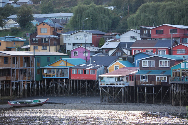 Palafitos (Houses on Stilts) in Castro, Chiloé, Chile